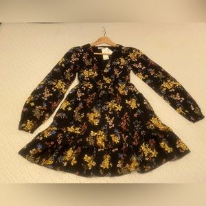 Womens Babydoll Mini Dresz Long Sleeve XXS